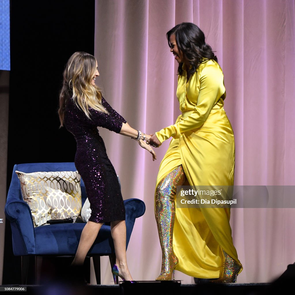 Michelle Obama Discusses Her New Book "Becoming" With Sarah Jessica Parker
