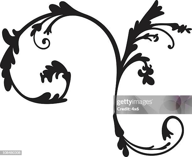 curvy shape - medieval stock illustrations