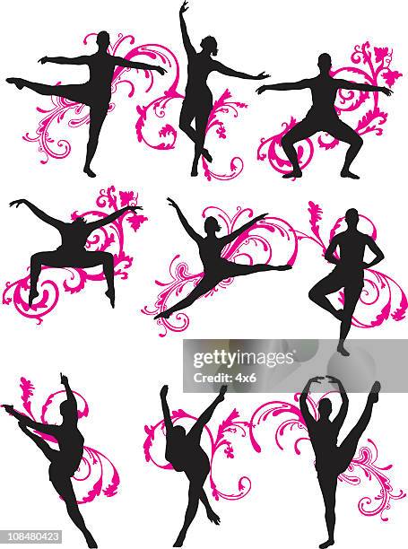 ballet - professional dancer stock illustrations