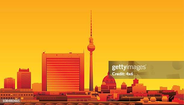 stockillustraties, clipart, cartoons en iconen met berlin - berlijn
