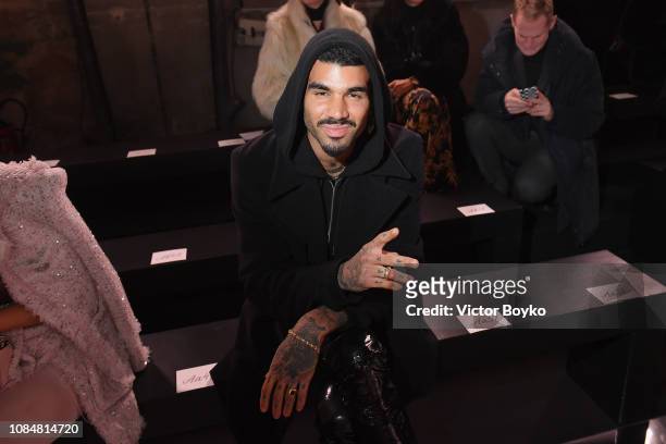 Miles Richie attends the Balmain Homme Menswear Fall/Winter 2019-2020 show as part of Paris Fashion Week on January 18, 2019 in Paris, France.