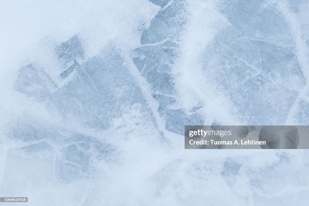 Minimalistic background of snow and ice
