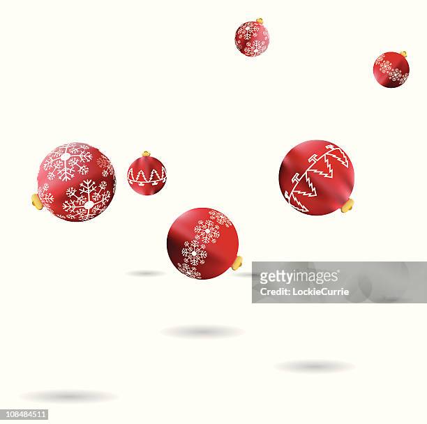 bouncing baubles - evening ball stock illustrations