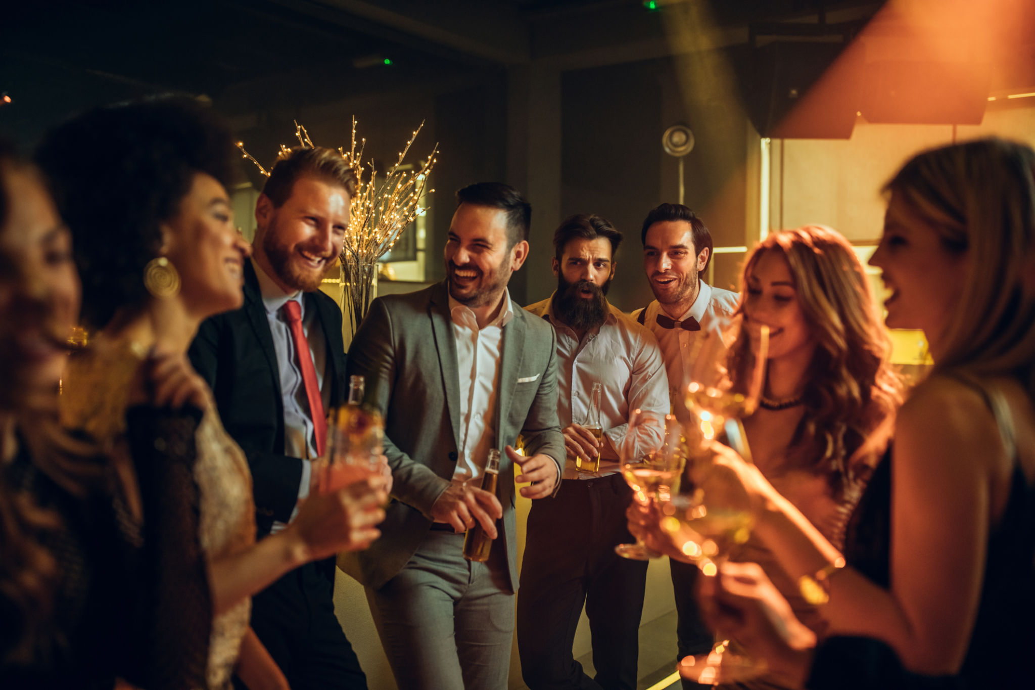 people enjoying party