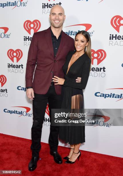 Mike Caussin and Jana Kramer arrive at the iHeartRadio Podcast Awards Presented By Capital One at iHeartRadio Theater on January 18, 2019 in Burbank,...