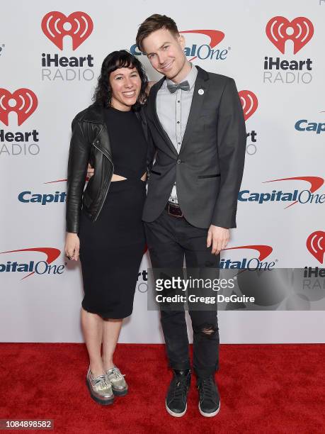 Kim Schifino and Matt Johnson of Matt and Kim arrive at the iHeartRadio Podcast Awards Presented By Capital One at iHeartRadio Theater on January 18,...