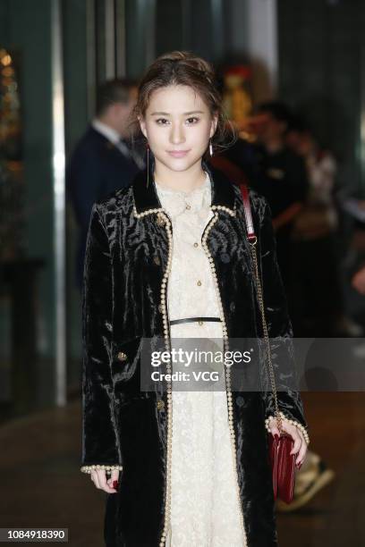 Laurinda Ho Chiu-lin, daughter of SJM Holdings founder Stanley Ho, poses for a photo before the wedding ceremony of singer/actress Gillian Chung...