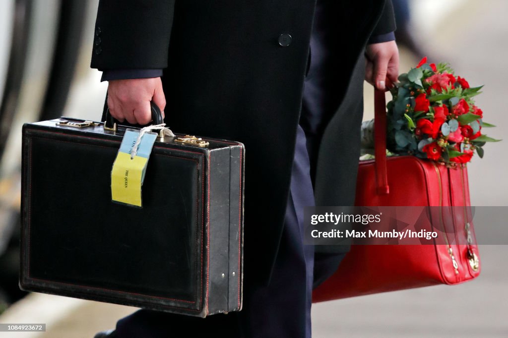 Queen Elizabeth II Arrives At King's Lynn Station