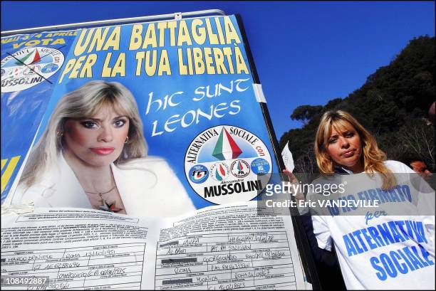 Alessandra Mussolini said she will stand vigil in a van outside the court building where she submitted her appeal, waiting there until the verdict....