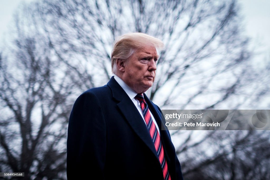 President Trump Attends Dignified Transfer At Dover AFB