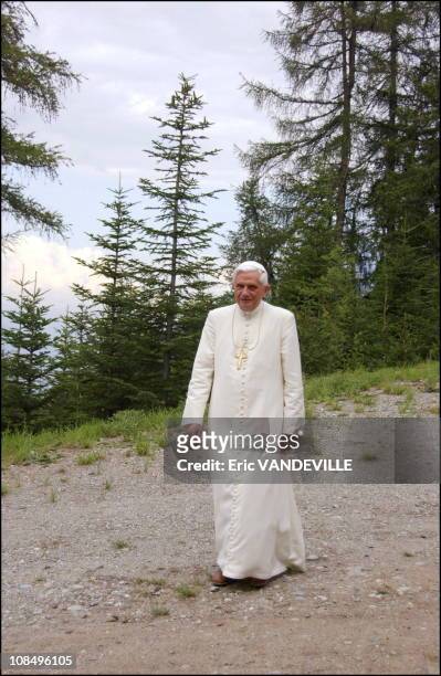 Pope Benedict XVI Begins Vacation in Alps. Study and rest is what the Pope plans for his two-weeks summer vacation in the village of Les Combes in...