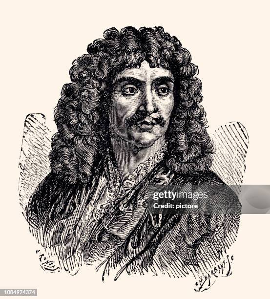 molière (xxxl) - comedian stock illustrations