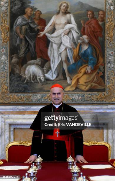 Close-up: Cardinal Tarcisio Bertone, Vatican Secretary of State since september 2006. The Secretary of State is the 2nd-ranking official at the...