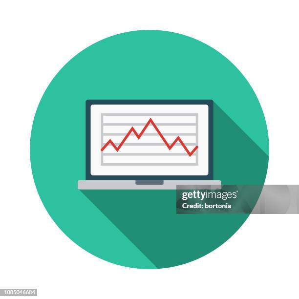 diagnostics flat design car service icon - car computer diagnostics stock illustrations