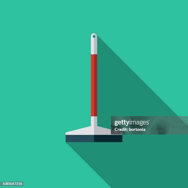 squeegee flat design car service icon - squeegee stock illustrations