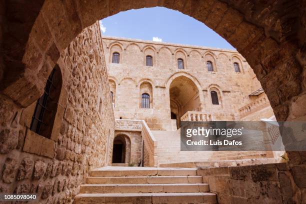 mor hananyo syriac orthodox monastery - mardin stock pictures, royalty-free photos & images