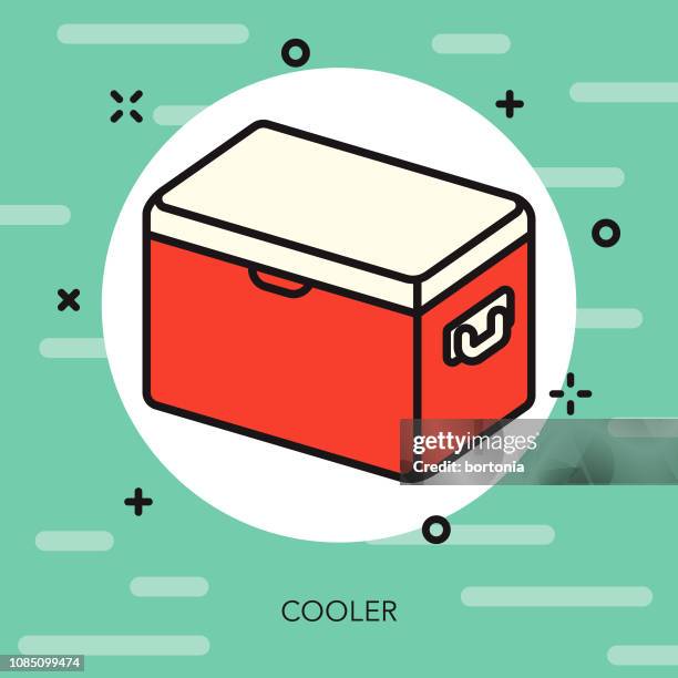 cooler meal kit icon - cooler stock illustrations