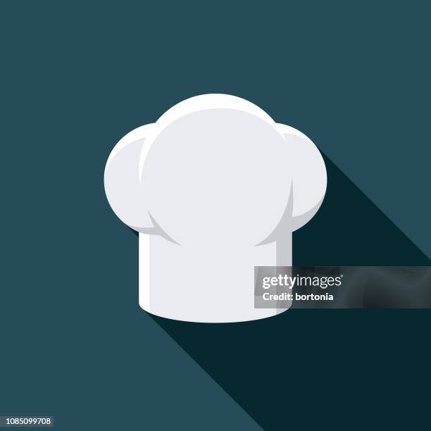 illustrazioni stock, clip art, cartoni animati e icone di tendenza di icona del kit pasto per cappelli dello chef - cappello da cuoco