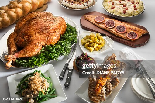 Thanksgiving Buffet High-Res Stock Photo - Getty Images