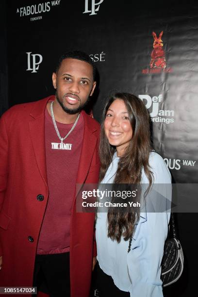 Fabolous and Heather Grabin attend A Fabolous Way Foundation Christmas toy drive at The Red Rabbit Club on December 20, 2018 in New York City.