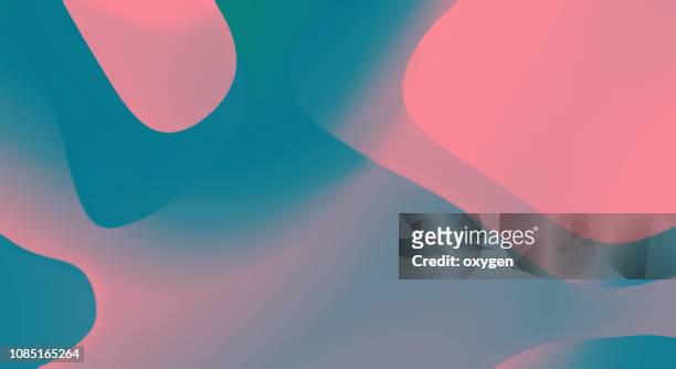 trendy coral and blue color abstract background - peach colour stock pictures, royalty-free photos & images