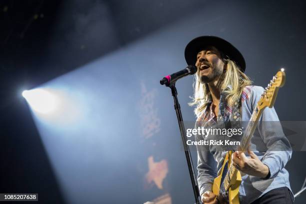 Musician/vocalist Trevor Terndrup of Moon Taxi performs in concert at ACL Live on December 20, 2018 in Austin, Texas.