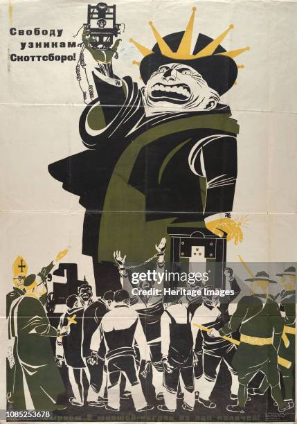 Freedom to the prisoners of Scottsboro!, 1932. Found in the Collection of Russian State Library, Moscow.