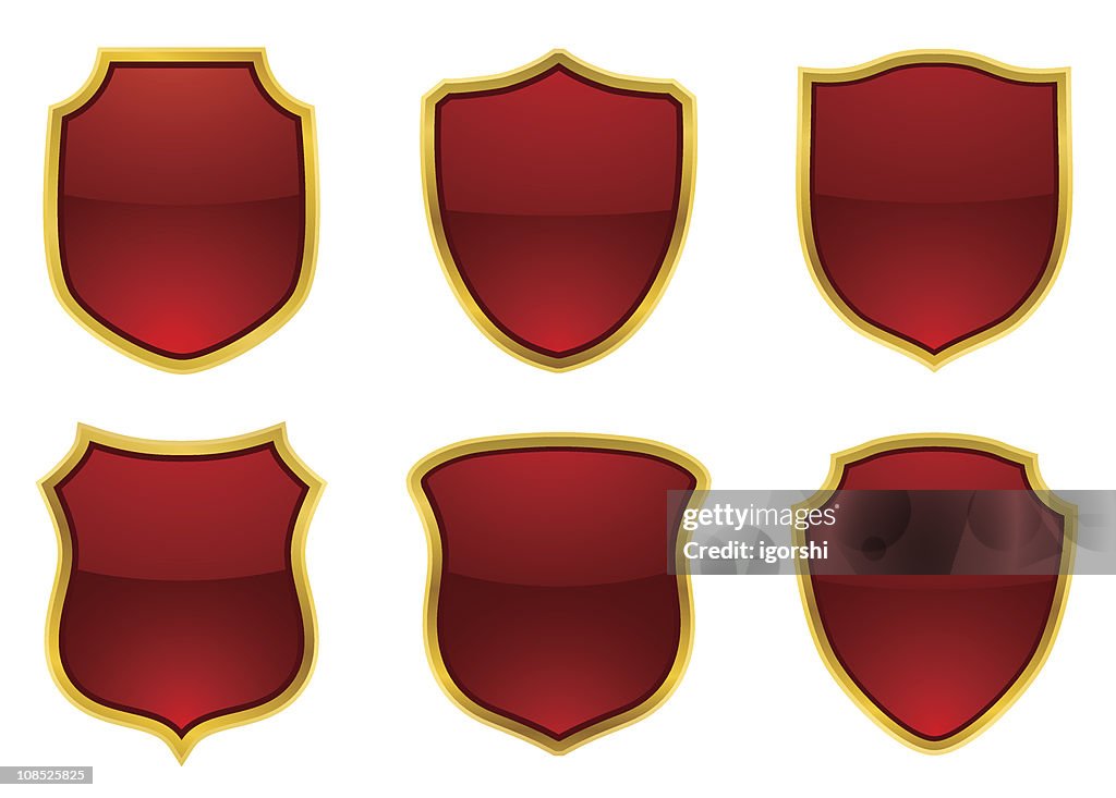 Shield Paper Tag Design Shield Labels High-Res Vector Graphic - Getty Images