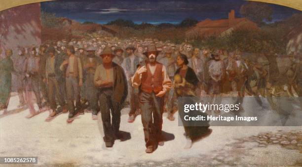 Stream of people , 1895-1896. Found in the Collection of Pinacoteca di Brera, Milan.