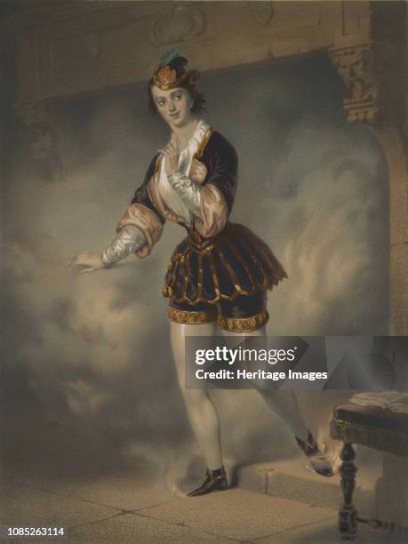 Portrait of the ballerina Marie Taglioni as Satanella, 1853. Private Collection.
