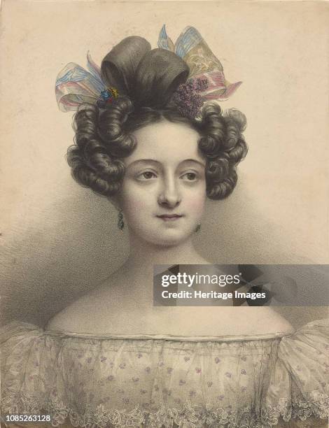 Portrait of the ballerina Marie Taglioni , 1830-1840s. Private Collection.
