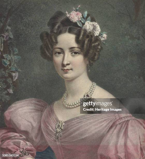 Portrait of the ballerina Marie Taglioni , 1840s. Private Collection.