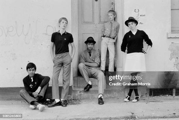 Group of young rude boys, UK, 27th August 1980.