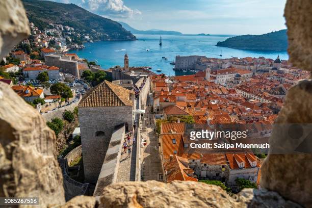 gateway to adriatic sea - croatia stock pictures, royalty-free photos & images