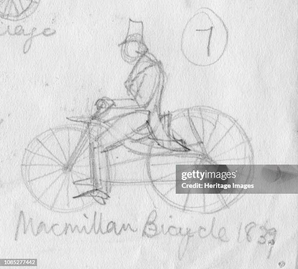 MacMillan bicycle, 1839', . Artist Shirley Markham.