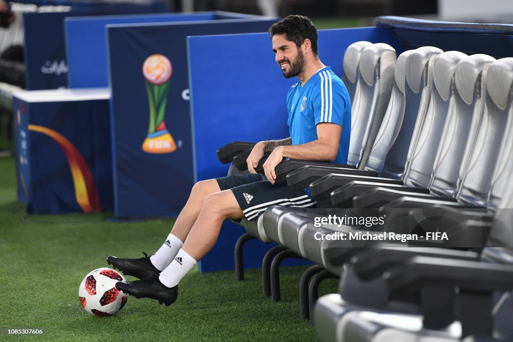 Real Madrid Training Session and Press Conference - FIFA Club World Cup UAE 2018