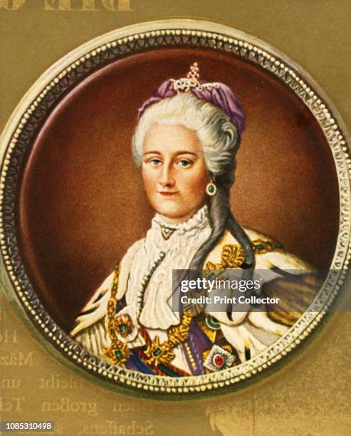 Katharina II', . Portrait of Catherine the Great , who ruled as Empress of Russia from 1762 until 1796, the country's longest-ruling female leader...