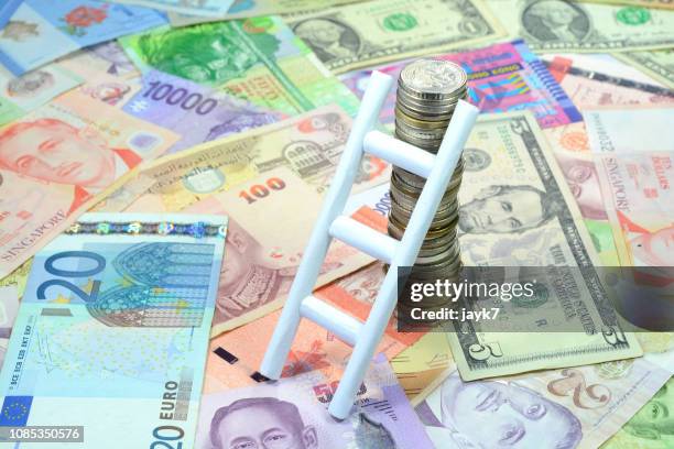 money growth - all asian currencies stock pictures, royalty-free photos & images