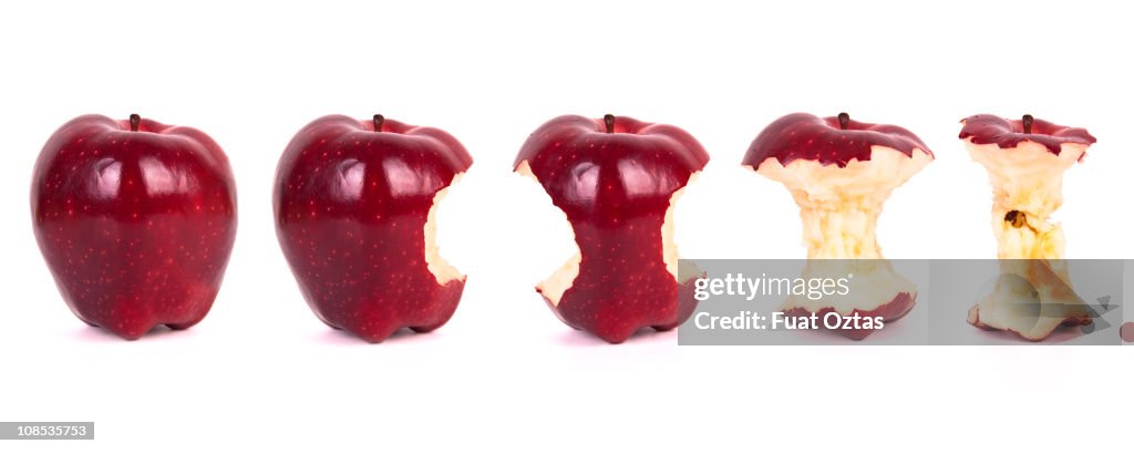 Zeitachse von isst einen Apfel (XXXL