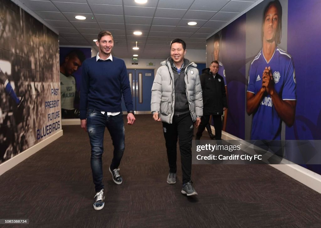 Cardiff City Unveil New Signing Emiliano Sala