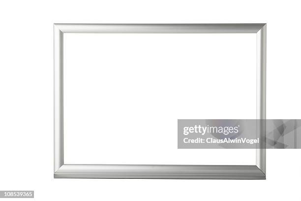 aluminium  frame // clipping path - aluminum stock pictures, royalty-free photos & images