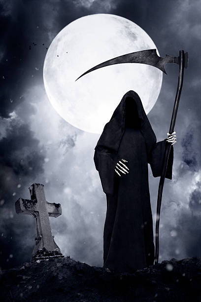 grim reaper - life after death stock pictures, royalty-free photos & images