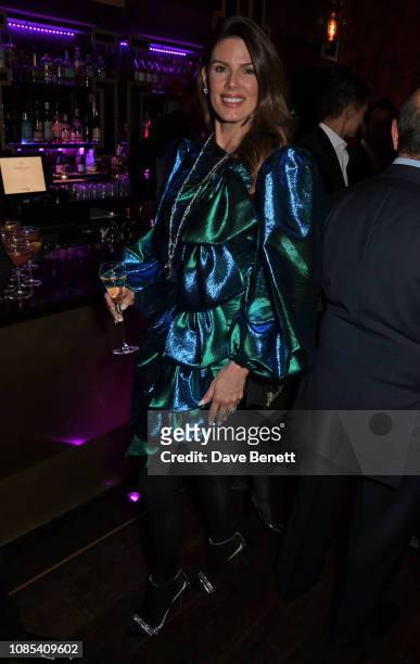 Christina Estrada attends Lisa Tchenguiz's birthday party at Buddha Bar Knightsbridge on January 19, 2019 in London, England.