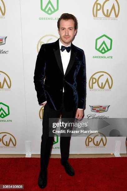 Joseph Mazzello attends the 30th annual Producers Guild Awards at The Beverly Hilton Hotel on January 19, 2019 in Beverly Hills, California.