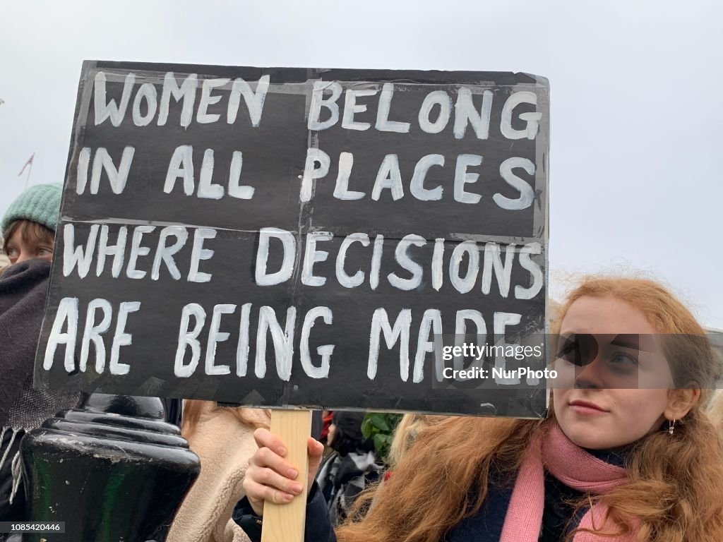 Anti-Austerity 'Women's March In London