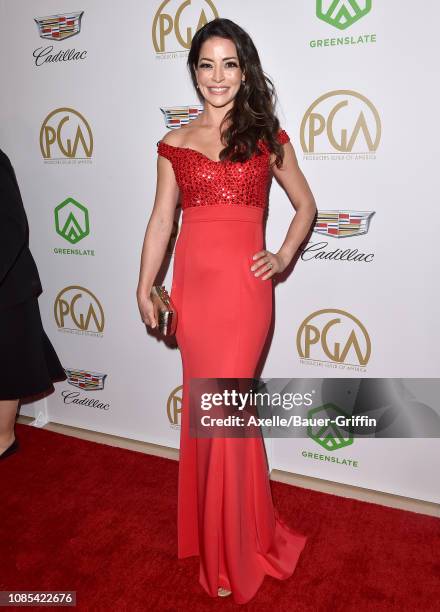 Emmanuelle Vaugier attends the 30th Annual Producers Guild Awards at The Beverly Hilton Hotel on January 19, 2019 in Beverly Hills, California.