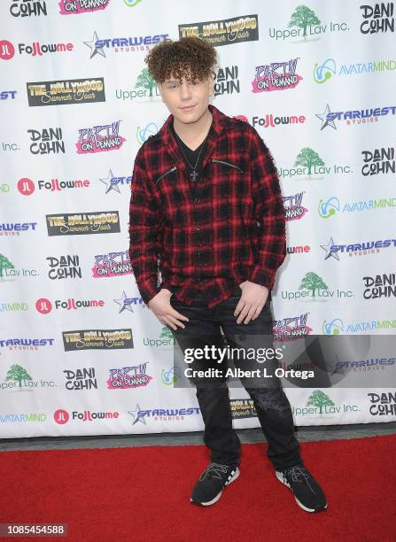 Will B attends Danielle Cohn's Music Video Release Party For "Lights Camera Action!" held at Starwest Studios on January 19, 2019 in Burbank,...