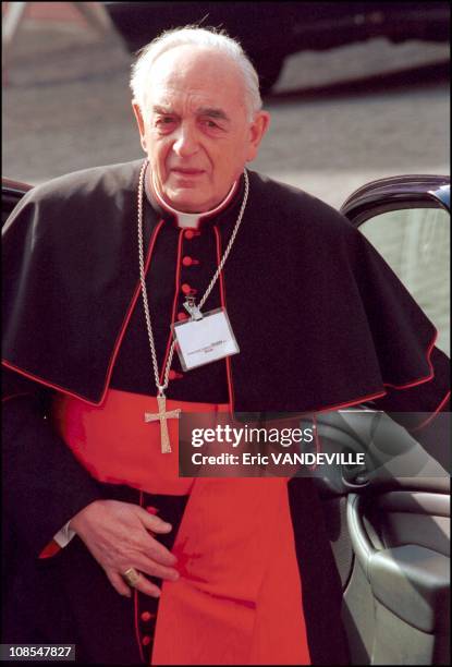 Roberto Tucci in Rome, Italy on May 22, 2001.