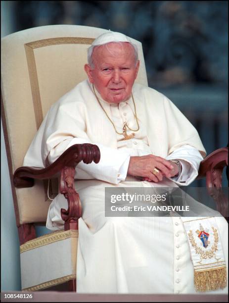 Pope John Paul II said he was worried and anguished following the U.S-led attacks on Afghanistan but did not say whether he condemned or approved the...