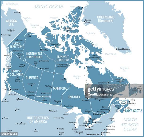 Map Of Canada Alberta Base Wall Map 2024 LAMINATED - Alberta Base Map ...